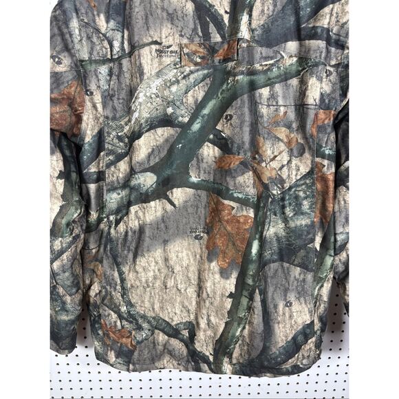 L.L Bean Mens Mossy Oak Camouflage Hunting jacket with removable soft shell flee - Picture 16 of 16